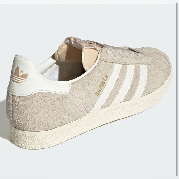 Adidas Gazelle Beige / White Sneakers W 7.5 - Picture 3 of 13